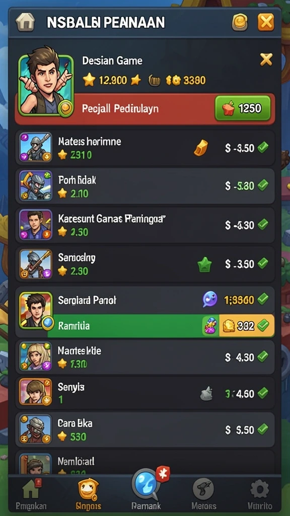 hokiwon - Screenshot menunjukkan berbagai tantangan menarik dalam game.