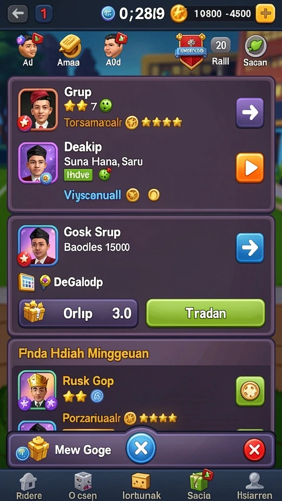 nekototo - Screenshot menunjukkan karakter kucing menjalani misi di hutan.