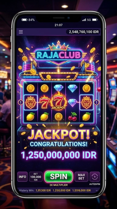 Layar utama rajaclub — antarmuka bersih setelah instalasi